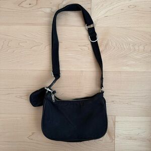 Black Nylon Shoulder Bag